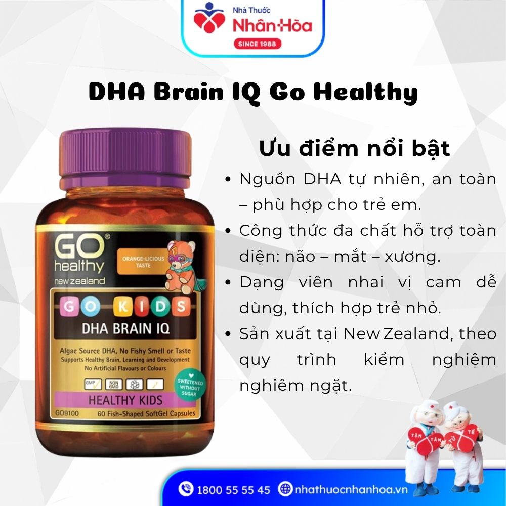 Viên Uống DHA Brain IQ Go Healthy có tốt không?
