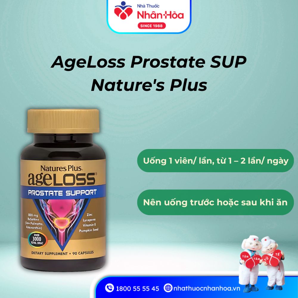 Cách dùng AgeLoss Prostate SUP Nature's Plus