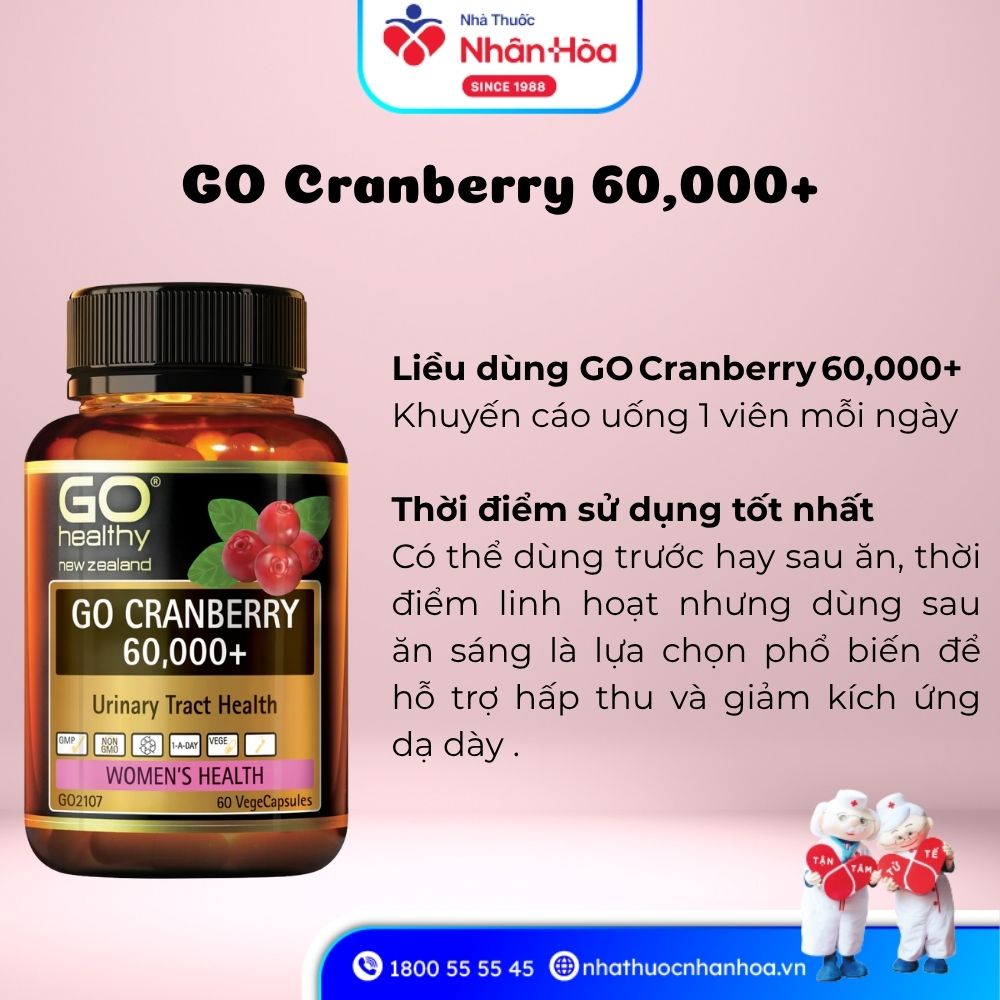 Cách dùng GO  Cranberry  60,000+