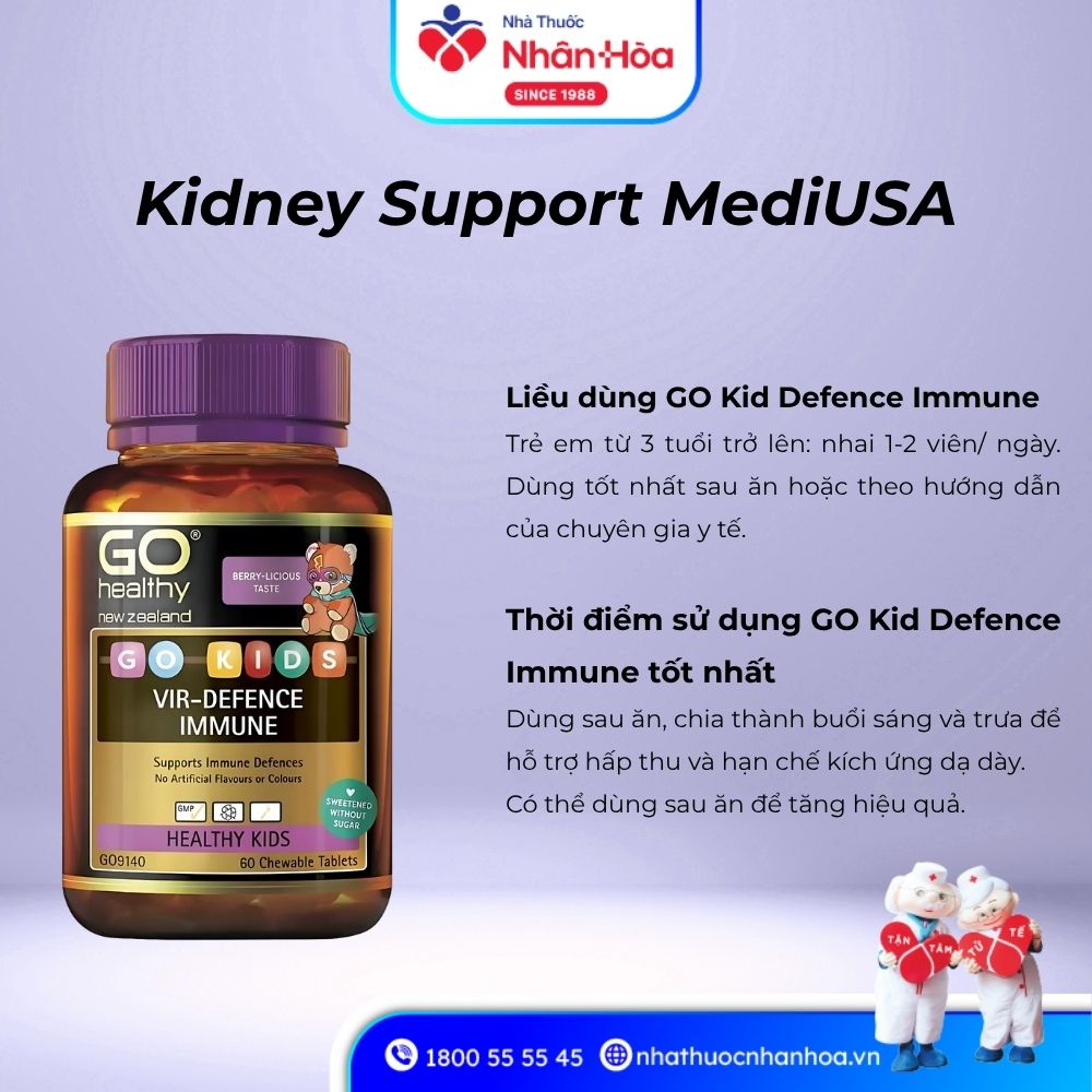 Cách dùng GO Kid Defence Immune