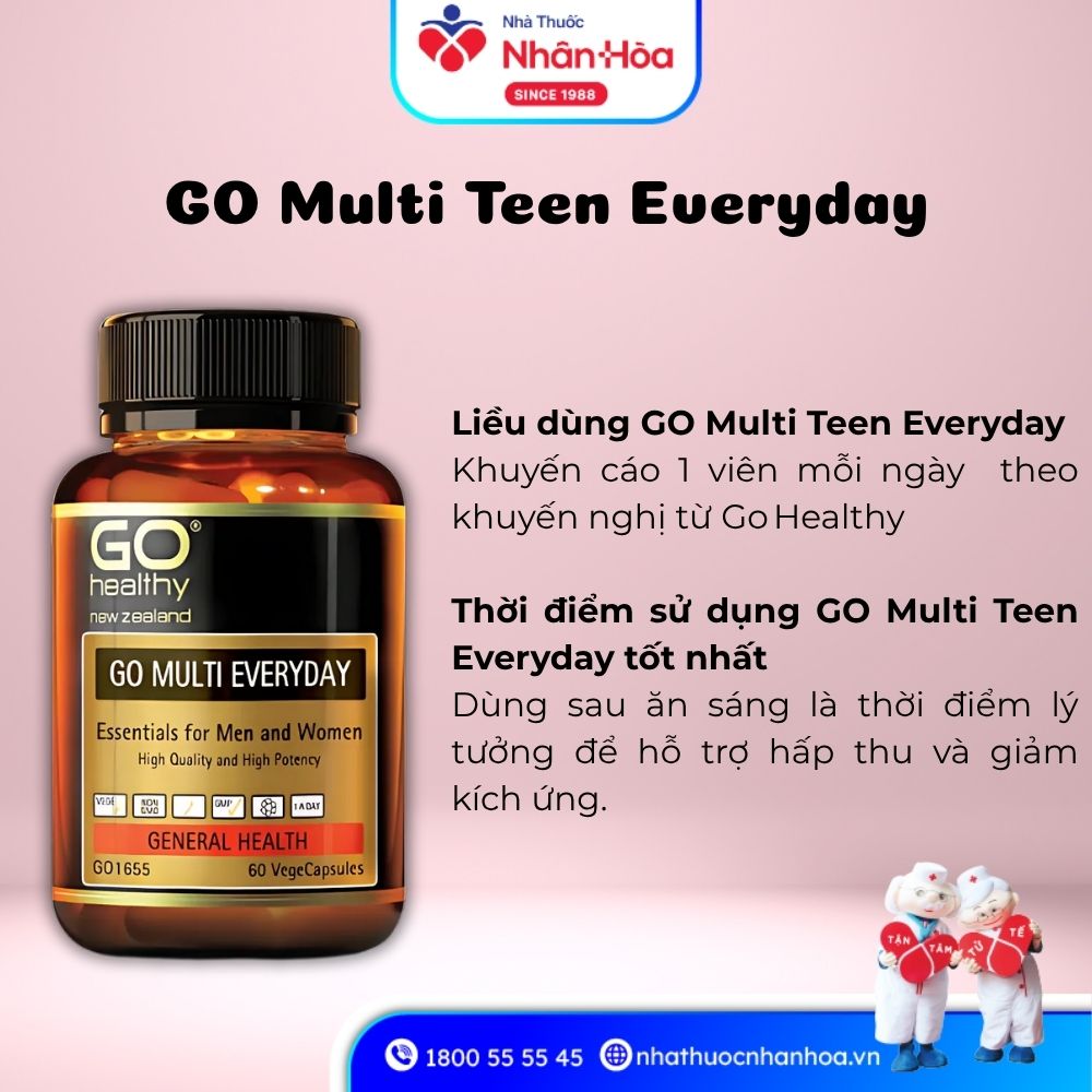 Cách dùng GO Multi Teen Everyday