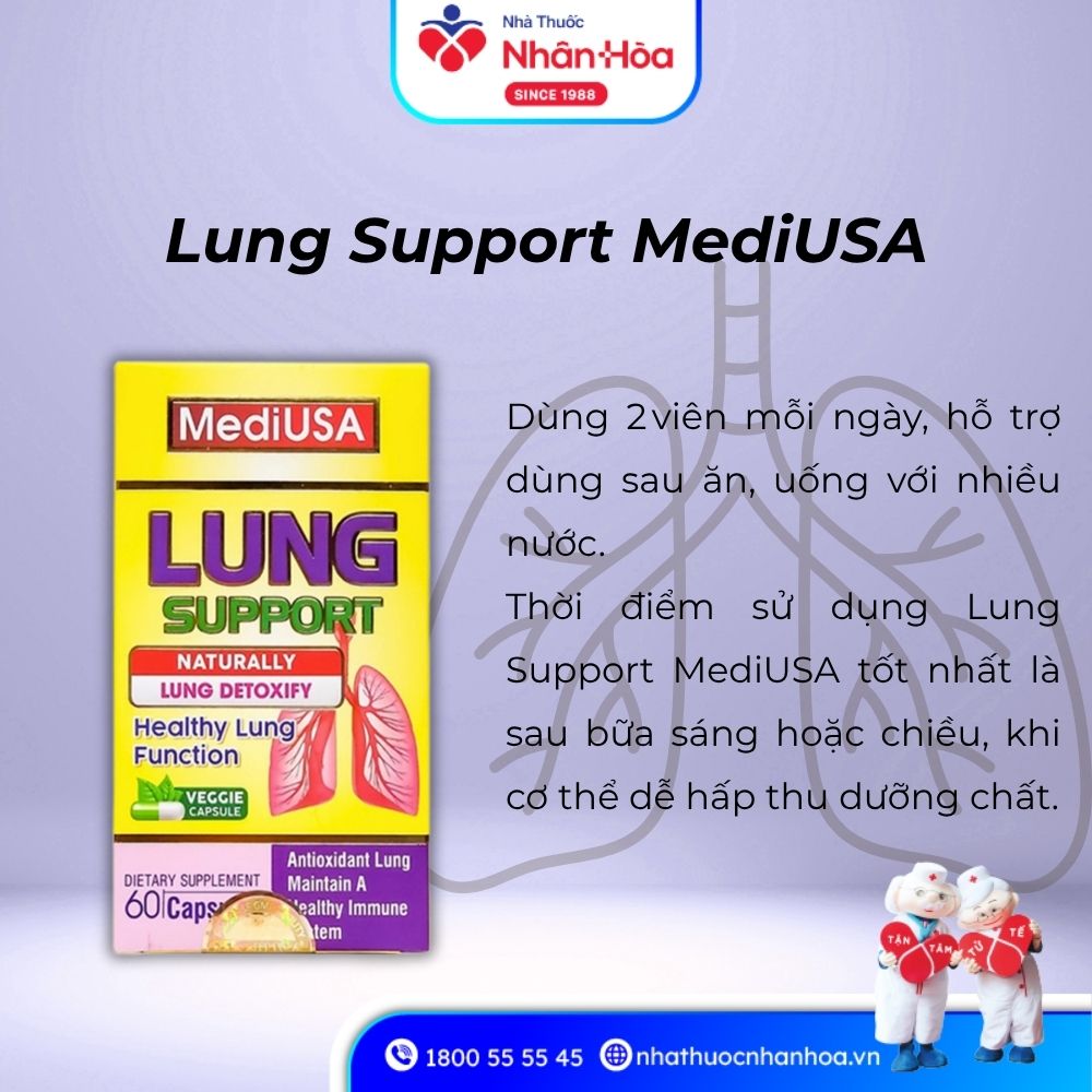 Cách dùng Lung Support MediUSA