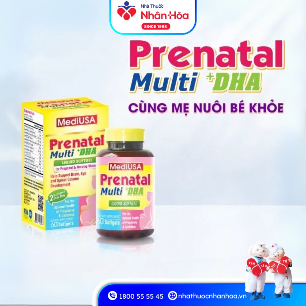 Hướng Dẫn Sử Dụng Prenatal Multi + DHA MediUSA