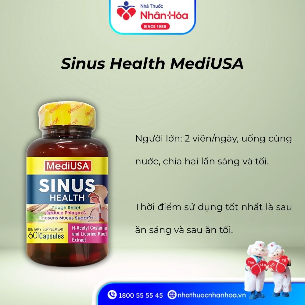 Cách dùng Sinus Health MediUSA
