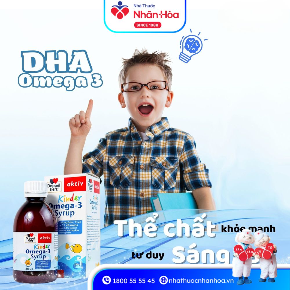 Hướng dẫn sử dụng Siro Kinder Omega-3 Syrup Doppelherz