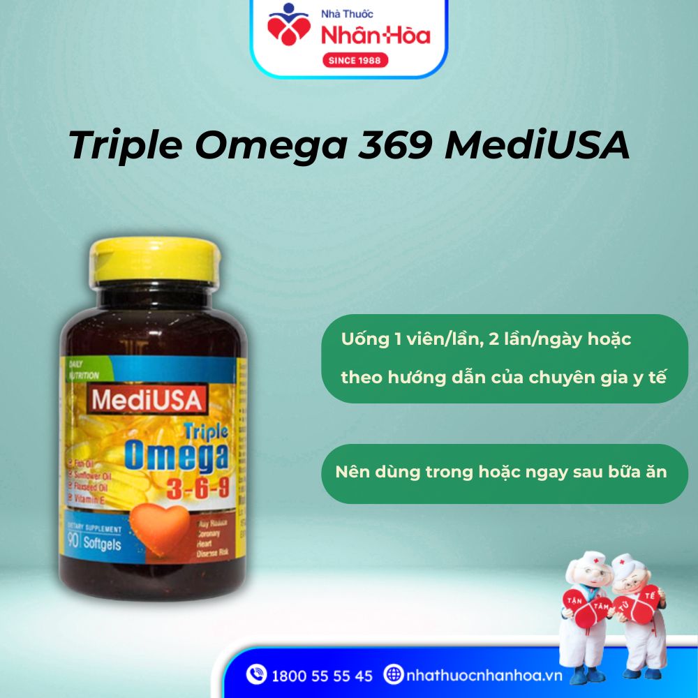 Cách dùng Triple Omega 369 MediUSA