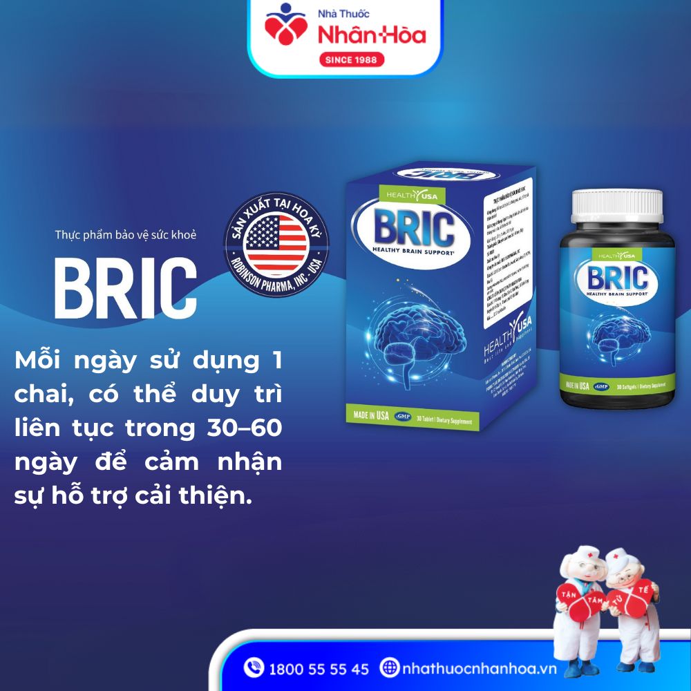 Cách dùng BRIC Healthy USA