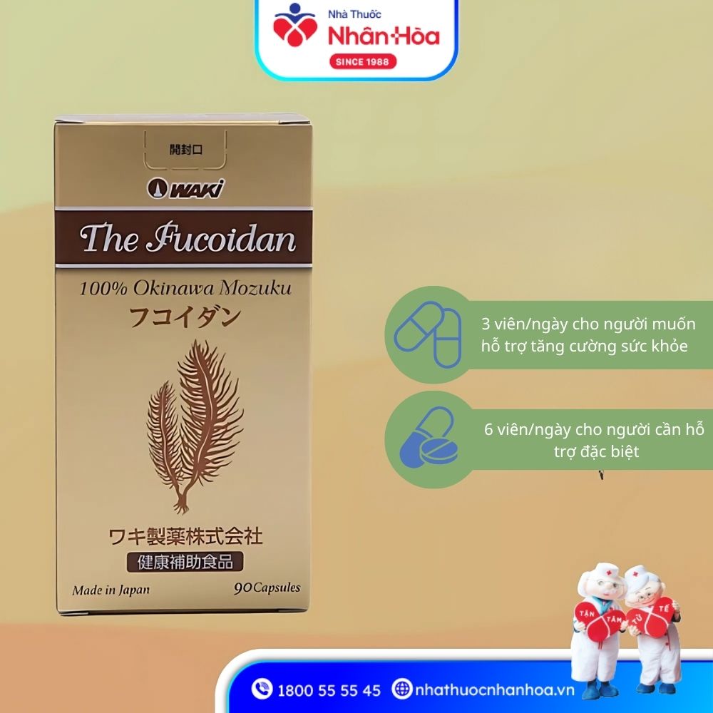 Cách dùng viên uống The Fucoidan Waki