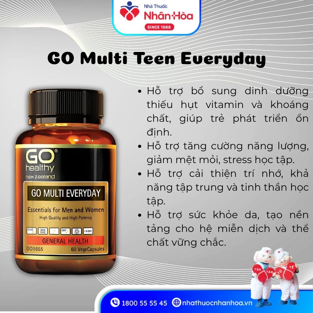 Công dụng GO Multi Teen Everyday