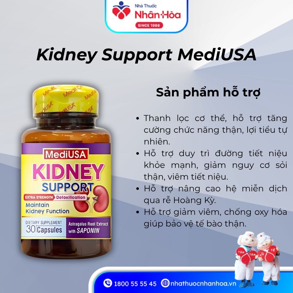 Công dụng Viên uống Kidney Support MediUSA