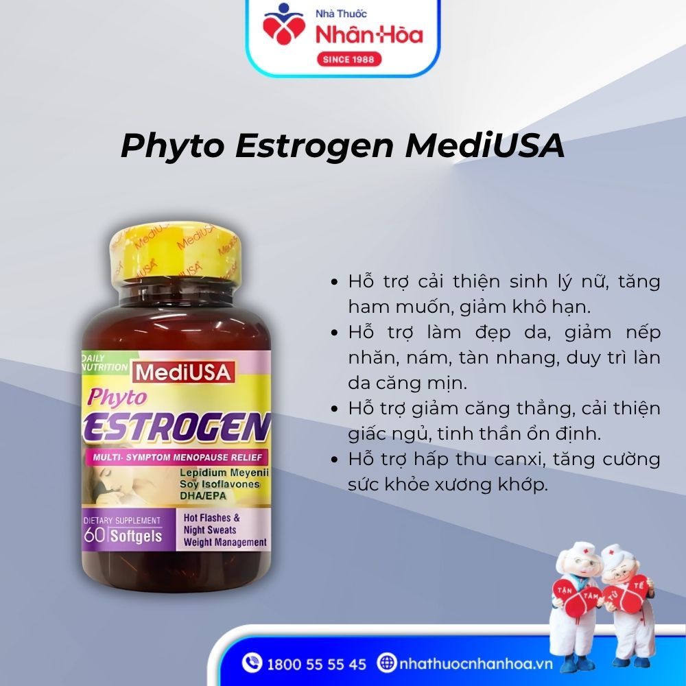Công dụng Phyto Estrogen MediUSA