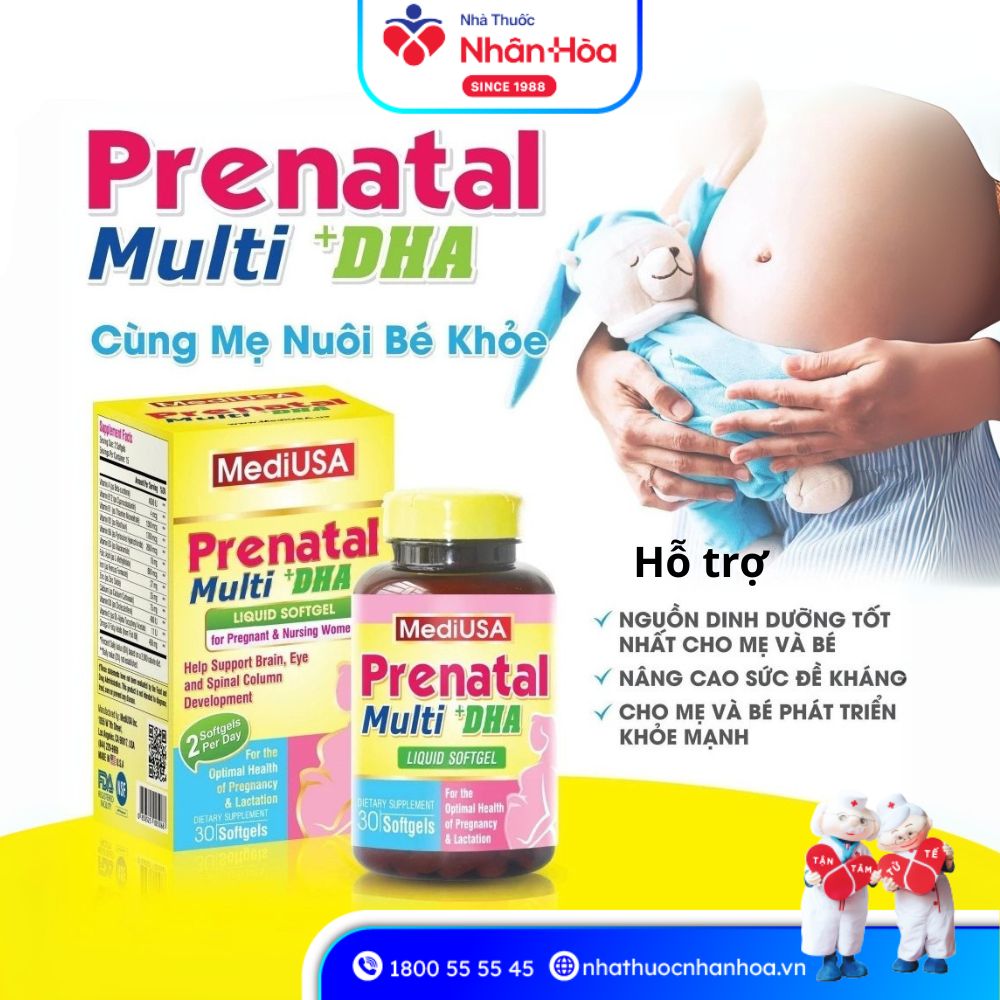 Công Dụng của Prenatal Multi + DHA MediUSA