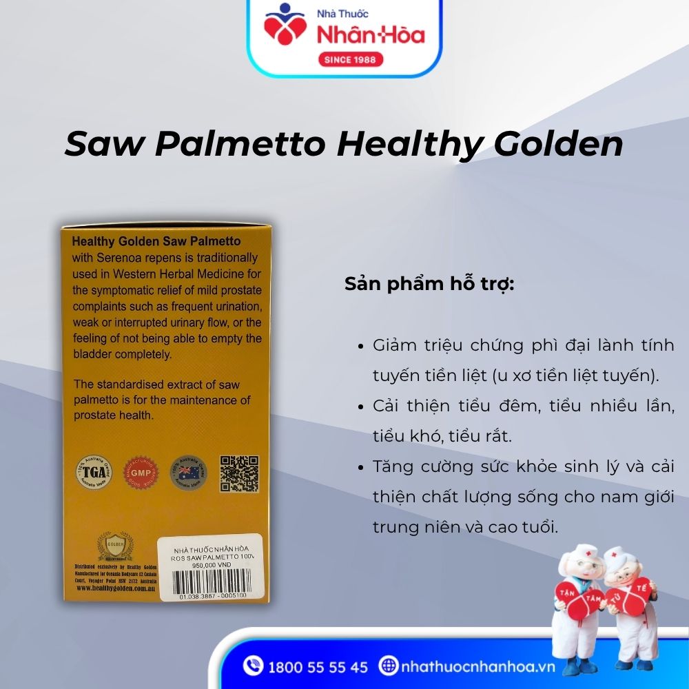 Công dụng Saw Palmetto Healthy Golden