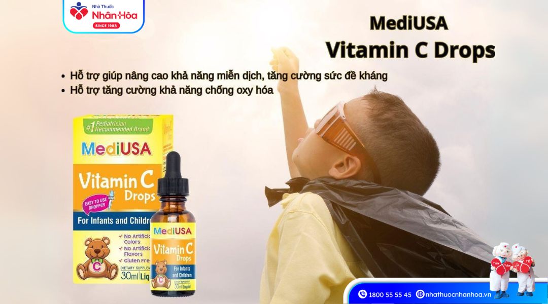 Công Dụng của Siro Vitamin C Drops MediUSA