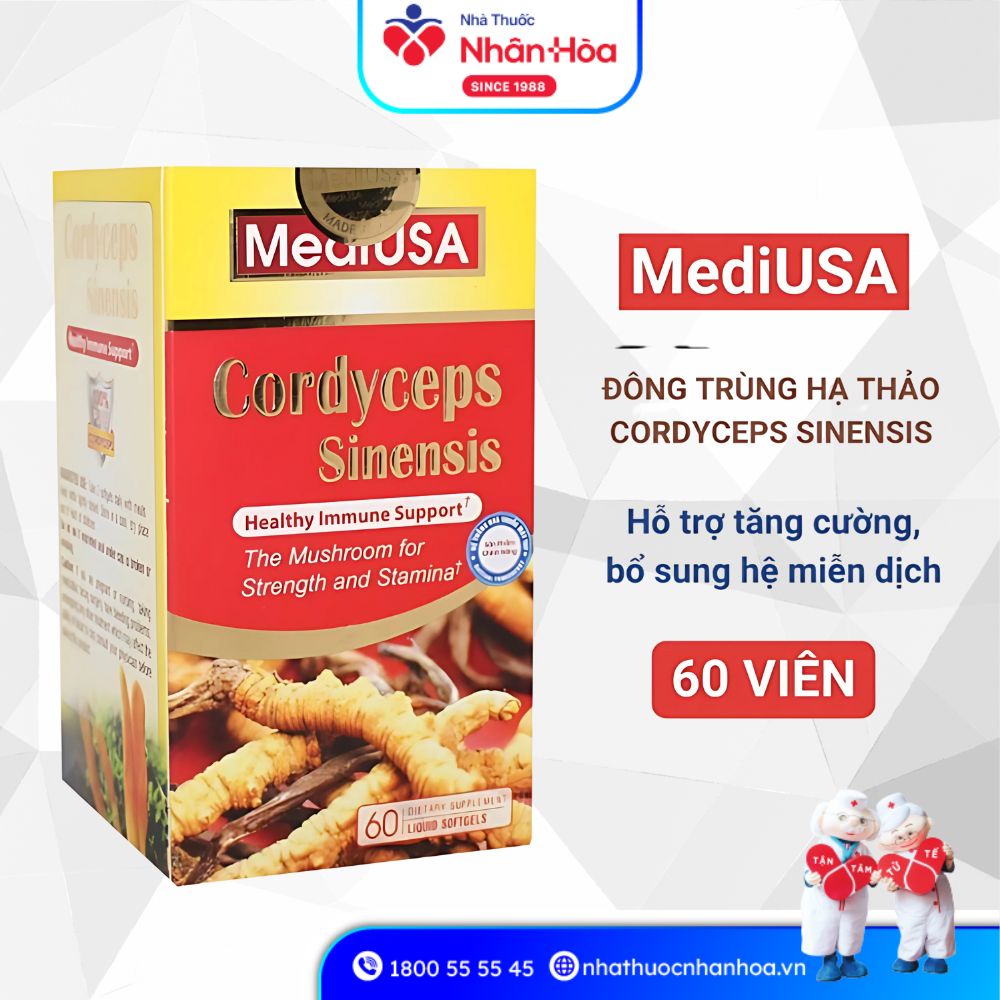 Công dụng Viên uống Cordyceps Sinensis MediUSA