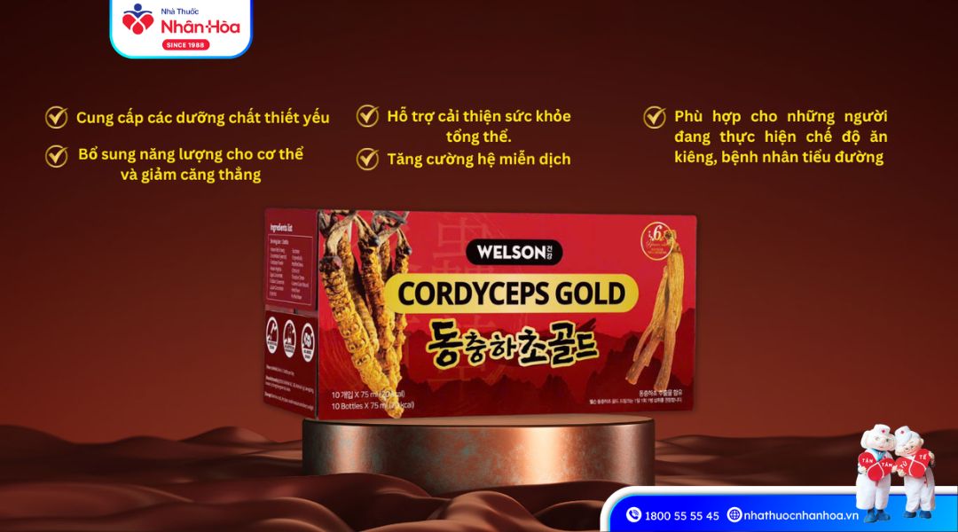 Công dụng của Welson Cordyceps Gold Profa