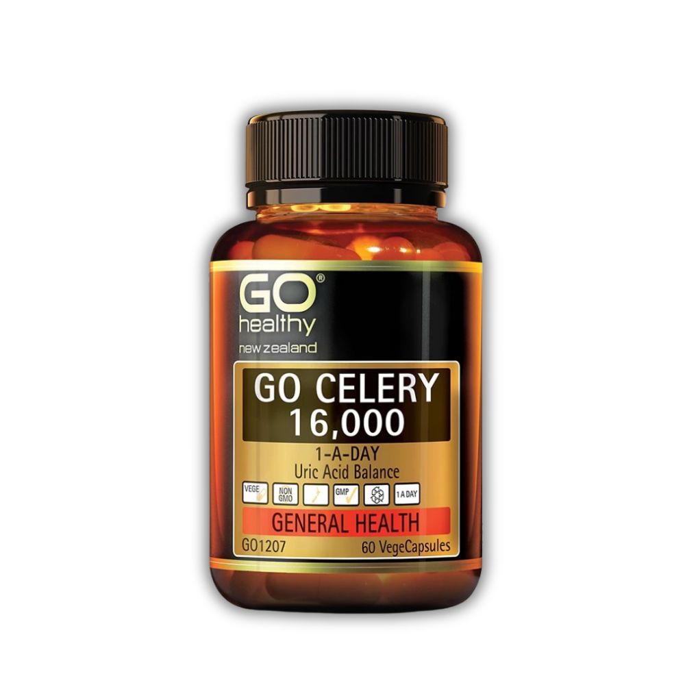 Viên Uống GO Celery 16,000 Go Healthy Hỗ Trợ Giảm Uric Acid (Hộp 30 Viên)