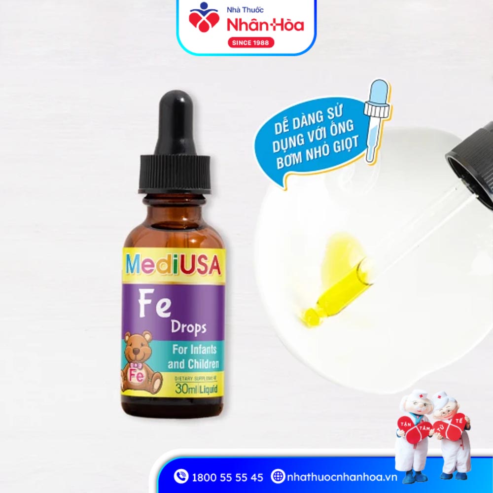 Hướng Dẫn Sử Dụng Siro Fe Drops MediUSA