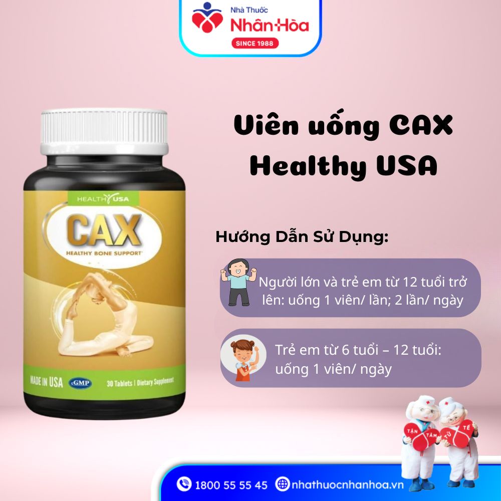 Hướng dẫn dùng CAX HEALTHY USA