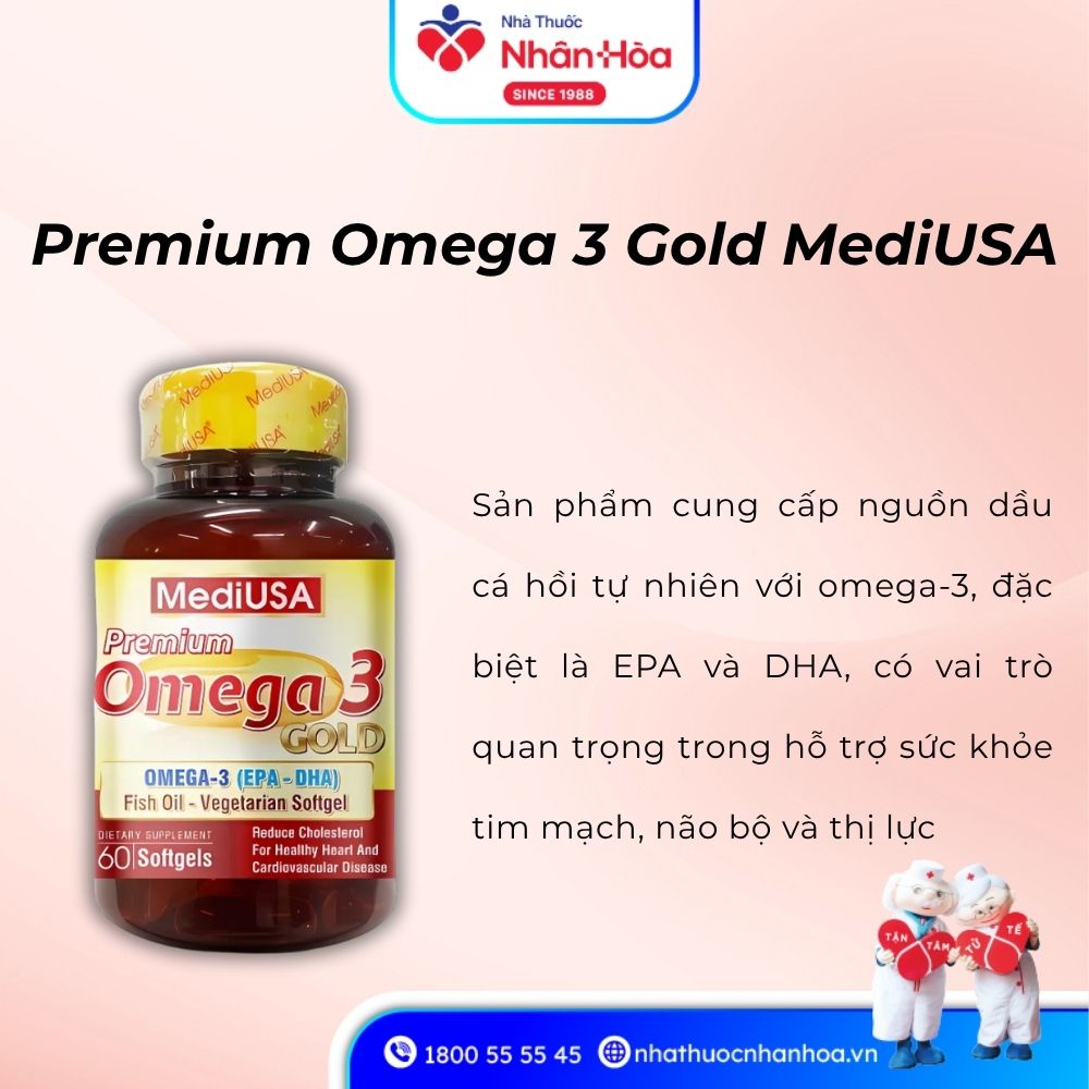 Premium Omega 3 Gold MediUSA có tốt không?