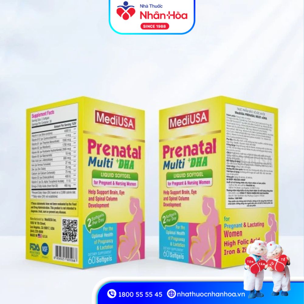 Mua Prenatal Multi + DHA MediUSA Chính Hãng?