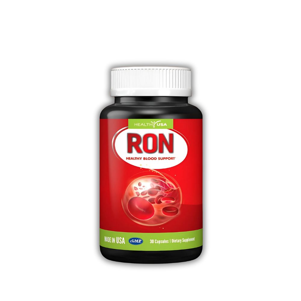 Viên Uống RON Healthy USA Bổ Máu (Chai 30 Viên, 60 Viên) Hỗ Trợ Tăng Cường Tạo Máu