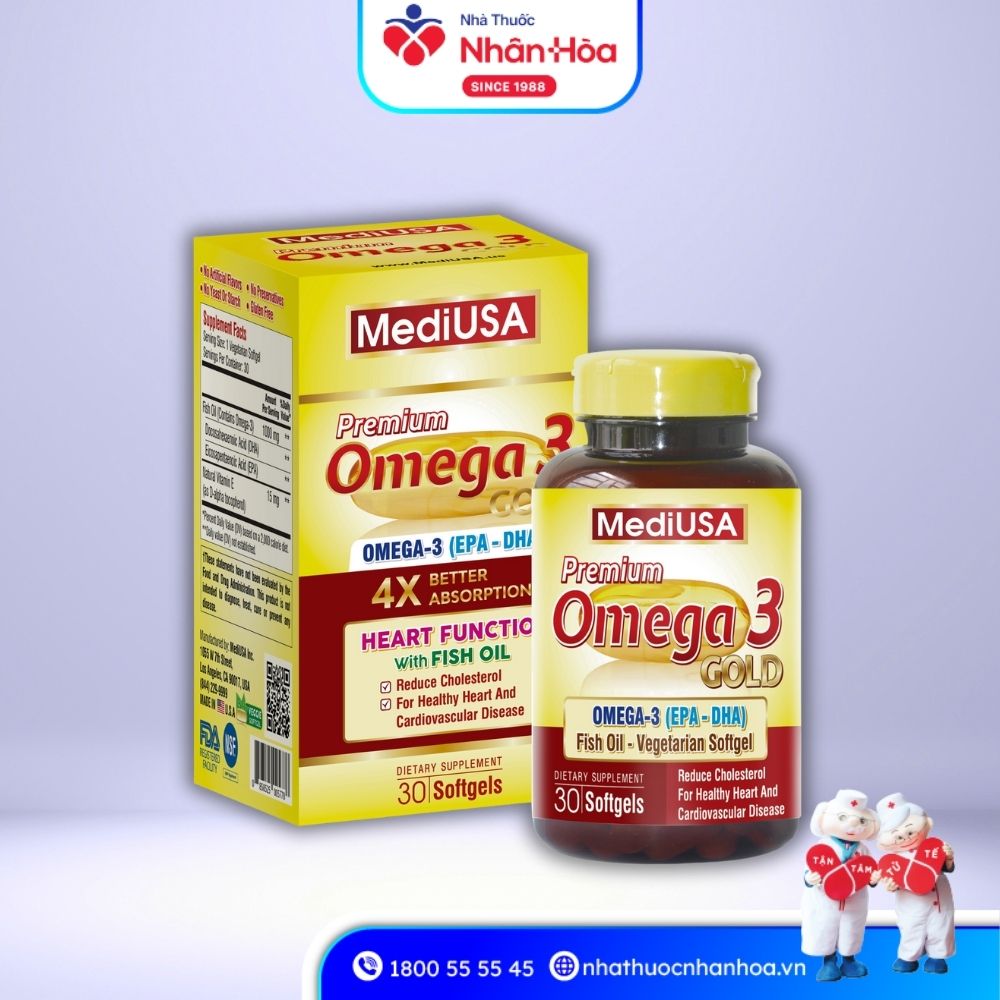 Sản phẩm Premium Omega 3 Gold MediUSA