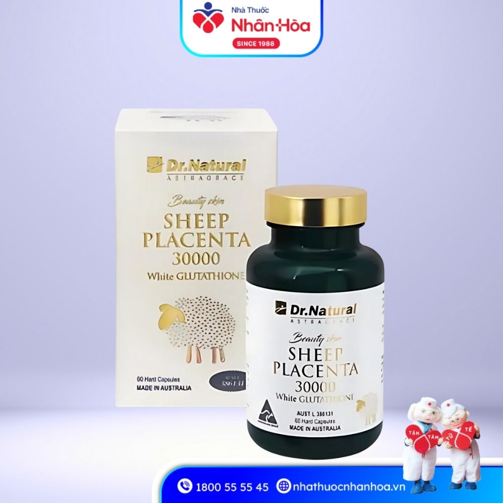 Sản phẩm Sheep Placenta 30000 White Glutathione Dr.Natural
