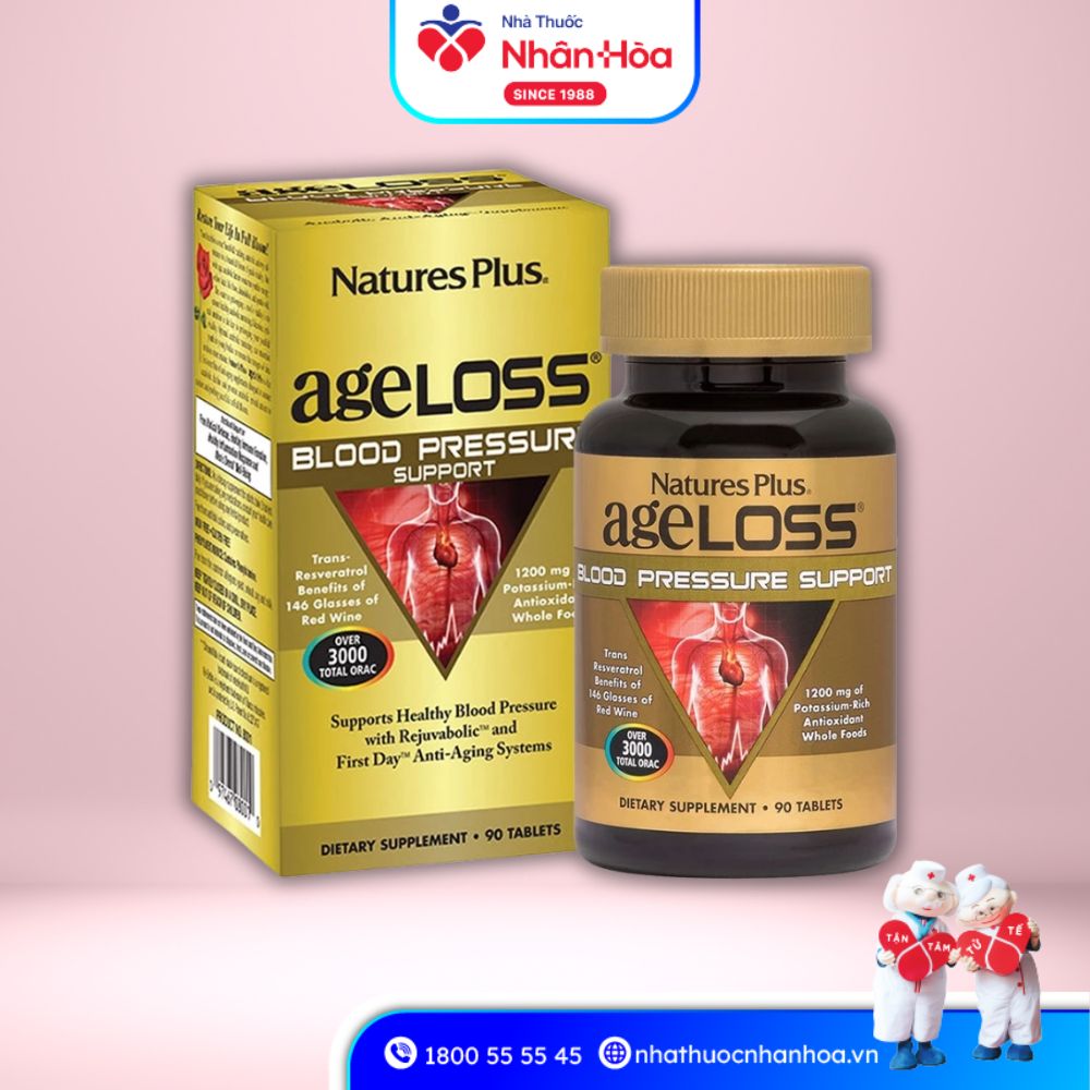 Sản phẩm Viên uống AgeLoss Blood Pressure Support Nature’s Plus