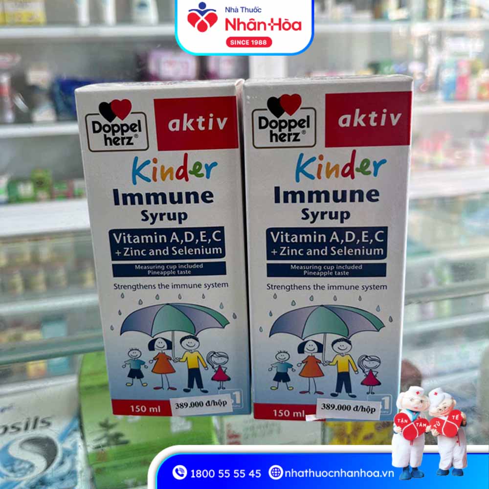 Siro Aktiv Kinder Immune Doppelherz Hỗ Trợ Tăng Sức Đề Kháng Cho Trẻ (Chai 150ml)