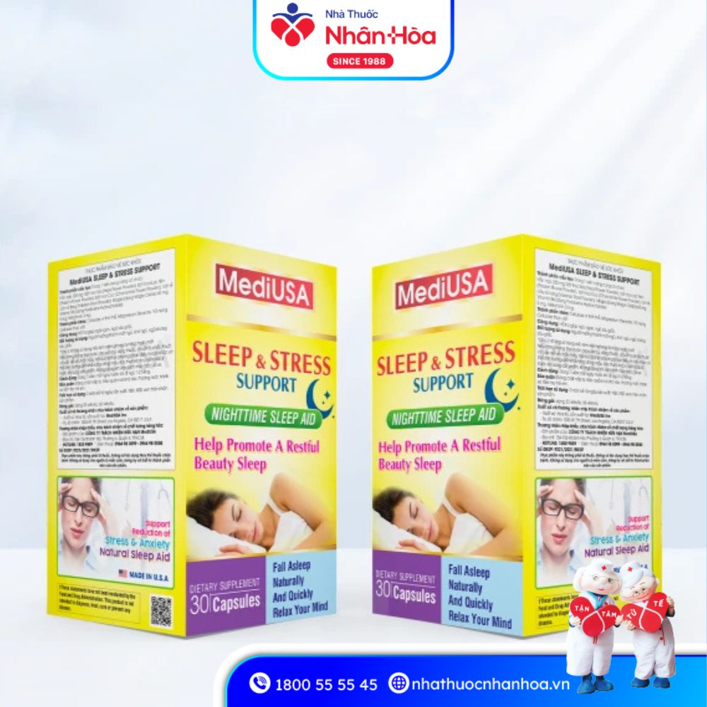 Mua Viên Uống Sleep & Stress MediUSA Ở Đâu Chính Hãng?