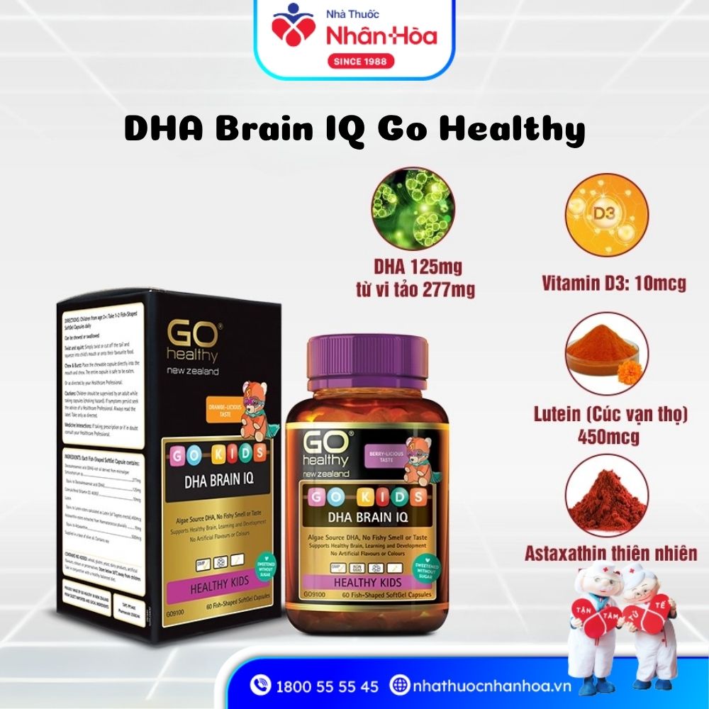 Thành phần Viên Uống DHA Brain IQ Go Healthy