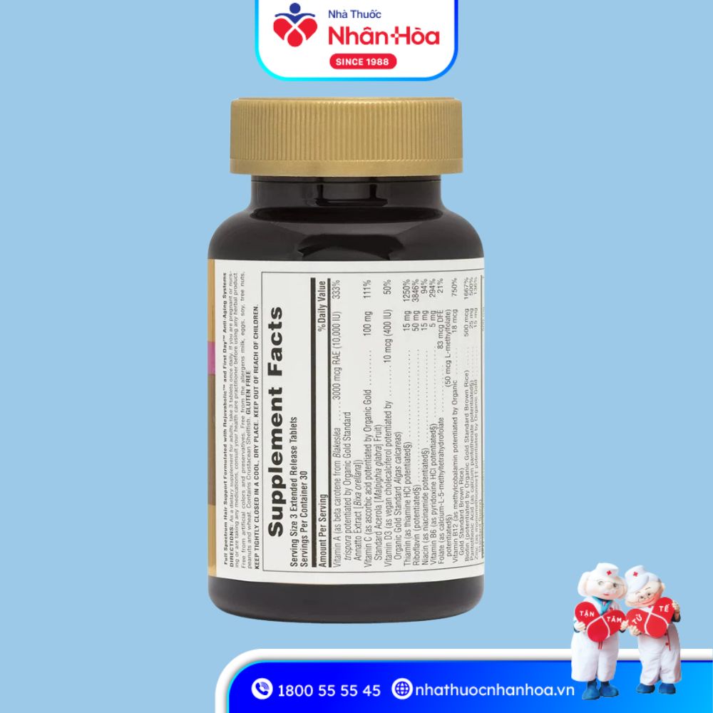 Thành Phần của AgeLoss Hair Support