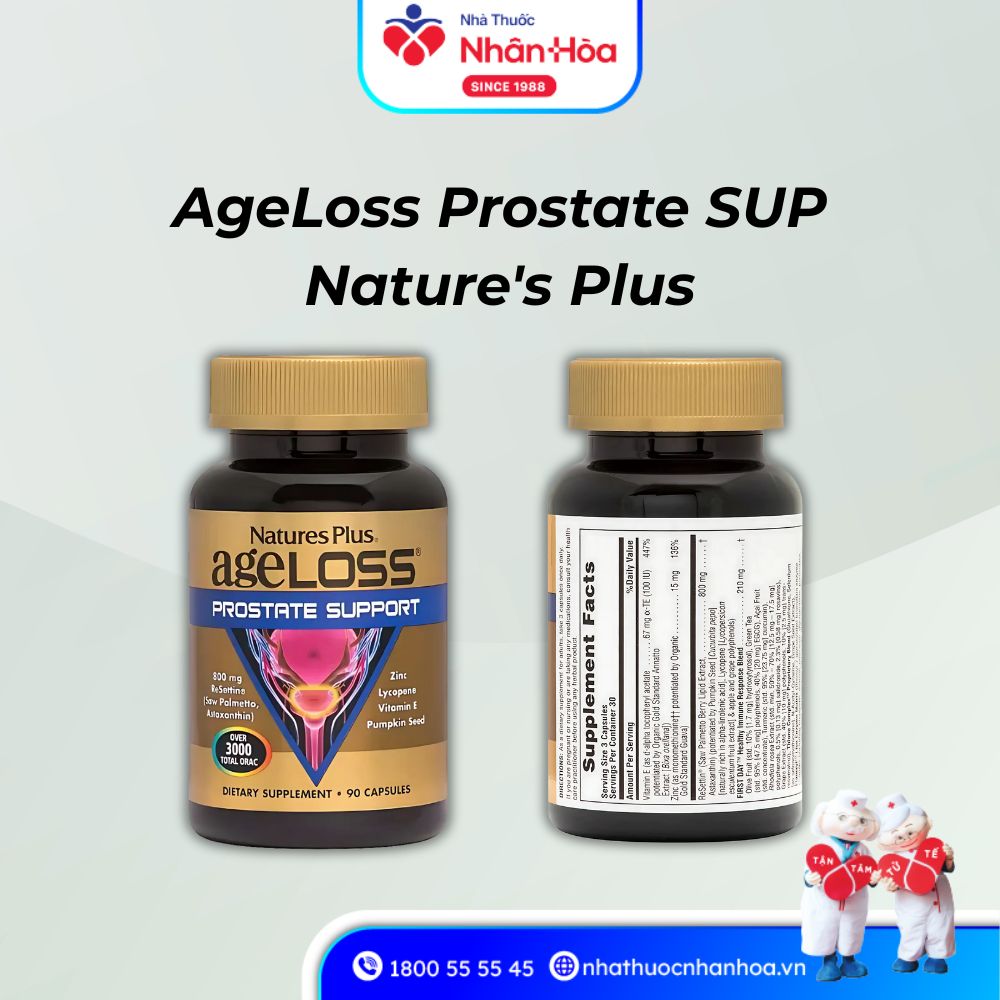 Thành phần AgeLoss Prostate SUP Nature's Plus