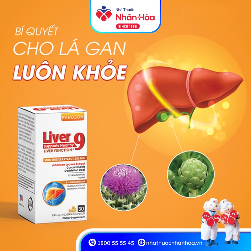 Viên Uống Faroson Liver 9 Profa Giải Độc Gan, Bảo Vệ Tế Bào Gan (Hộp 30 Viên)
