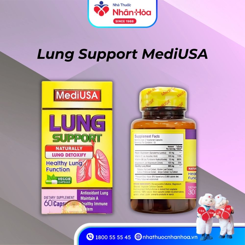 Thành phần Lung Support MediUSA