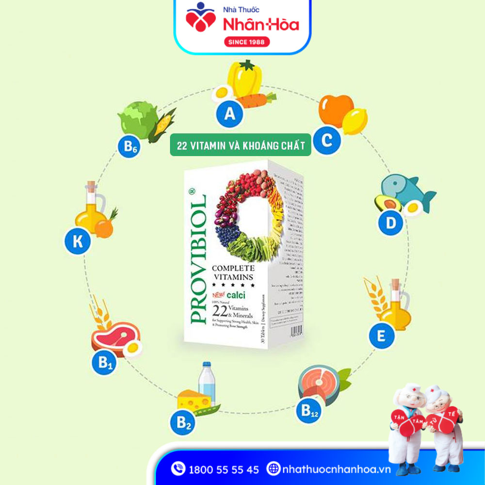 Thành phần của Provibiol Vitamin Profa
