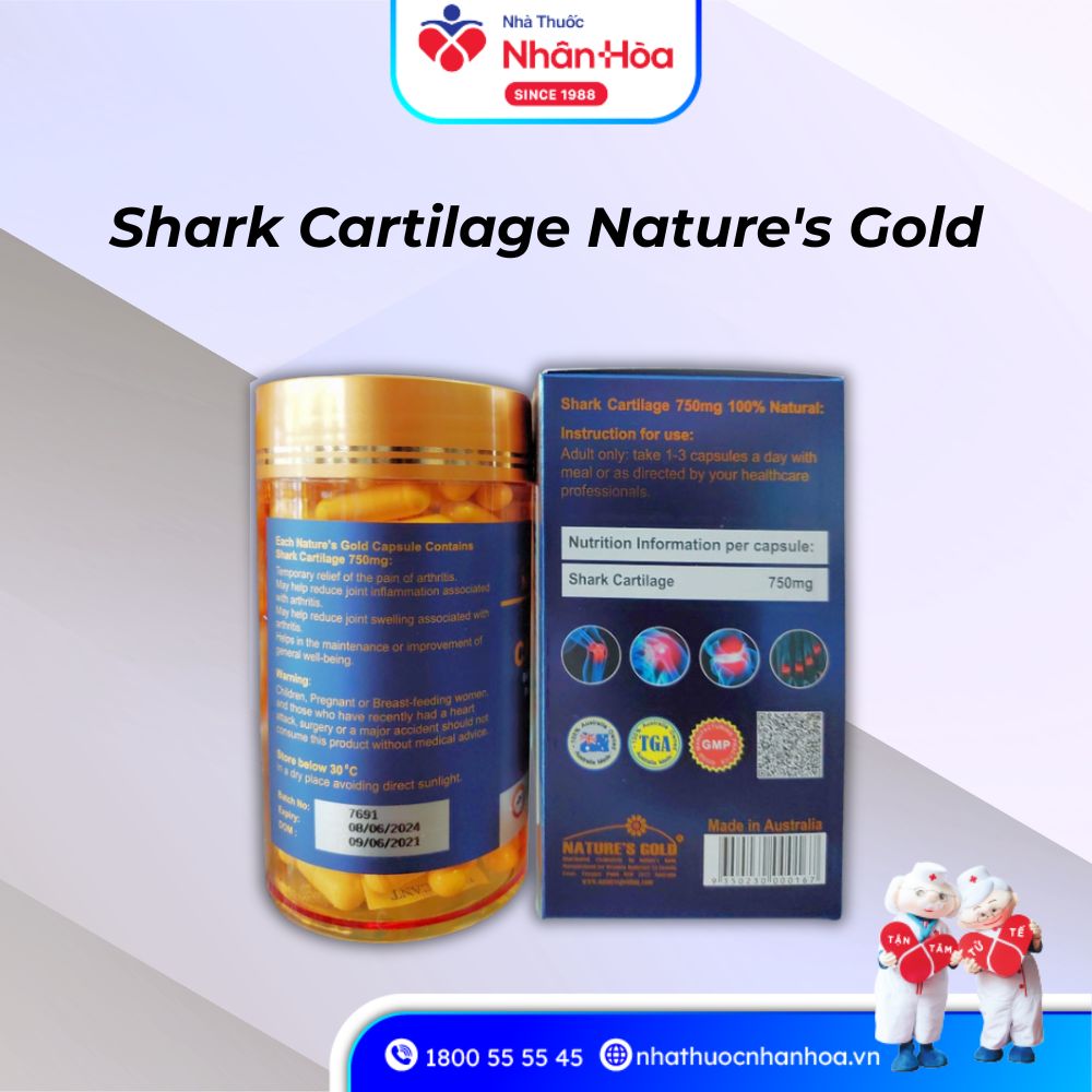 Thành phần Shark Cartilage Nature's Gold