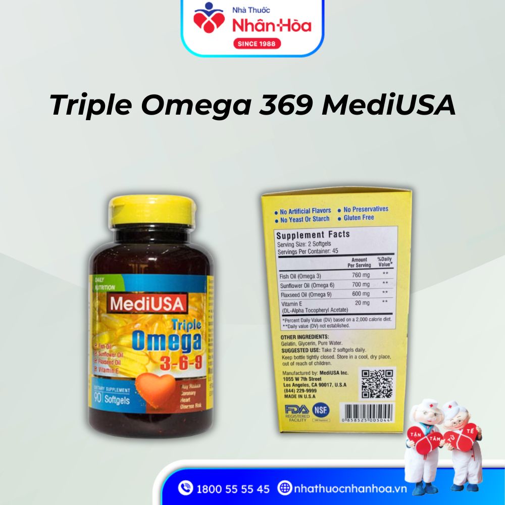 Thành phần Triple Omega 369 MediUSA