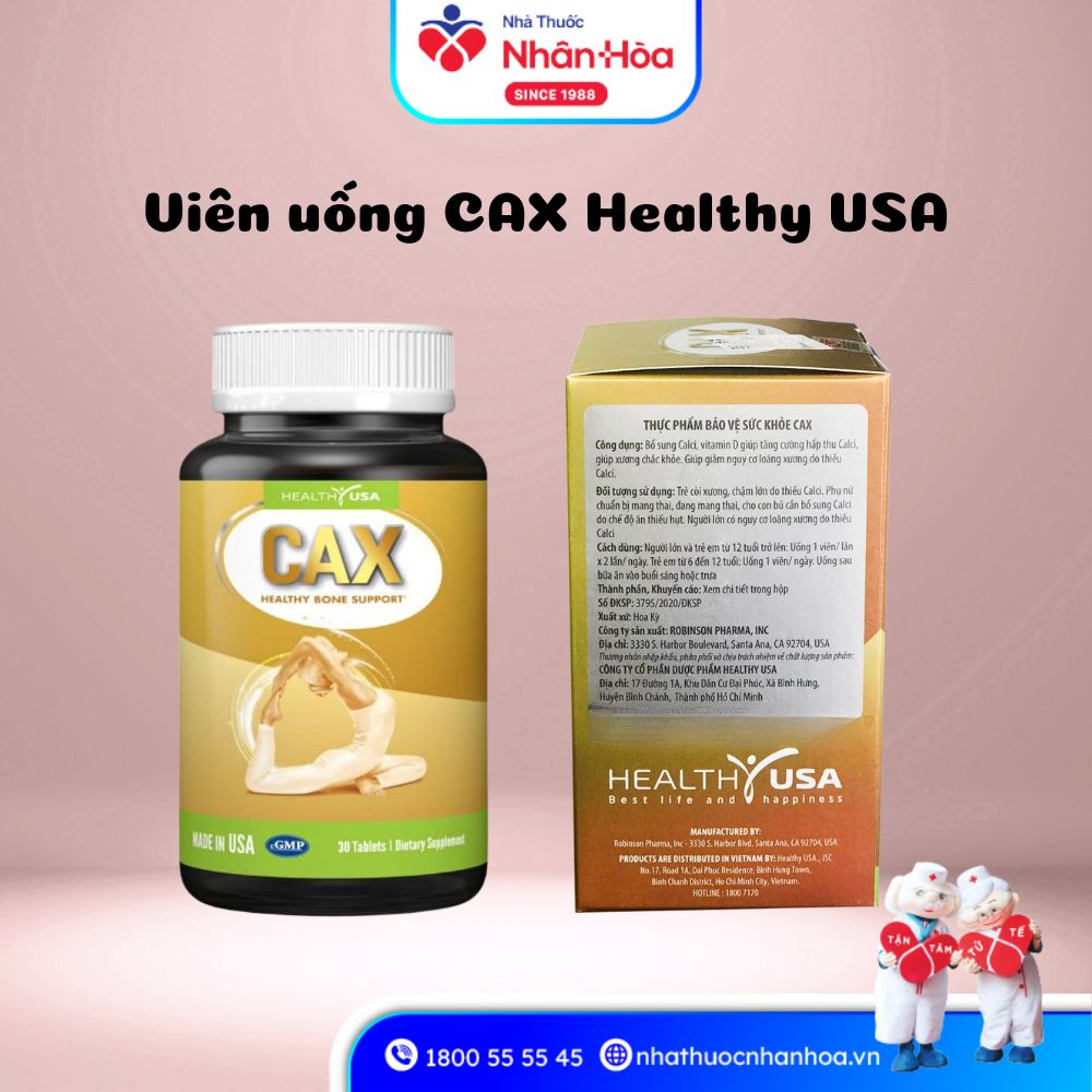 Thành phần Viên uống CAX HEALTHY USA