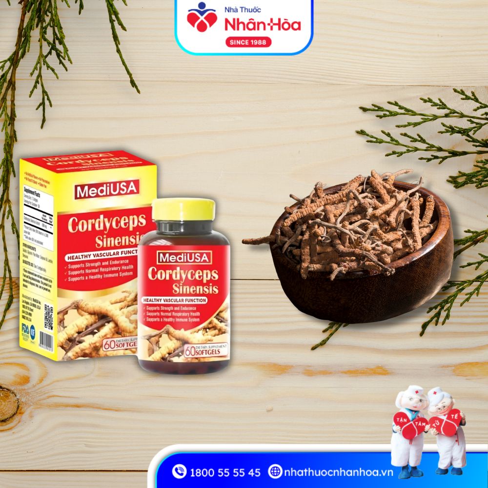 Thành phần Viên uống Cordyceps Sinensis MediUSA