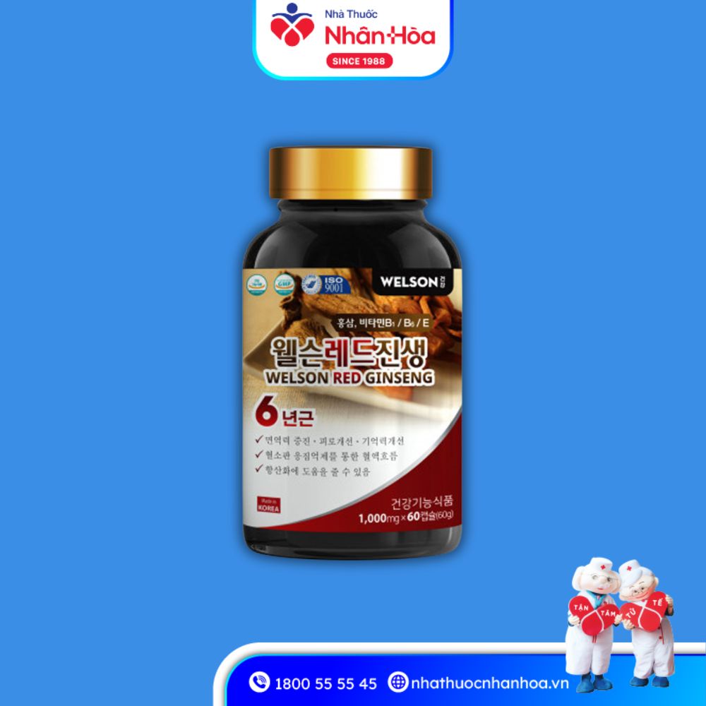 Thành phần Welson Red Ginseng Profa
