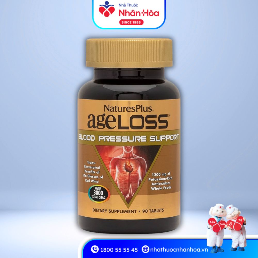 Viên uống AgeLoss Blood Pressure Support Nature’s Plus chính hãng