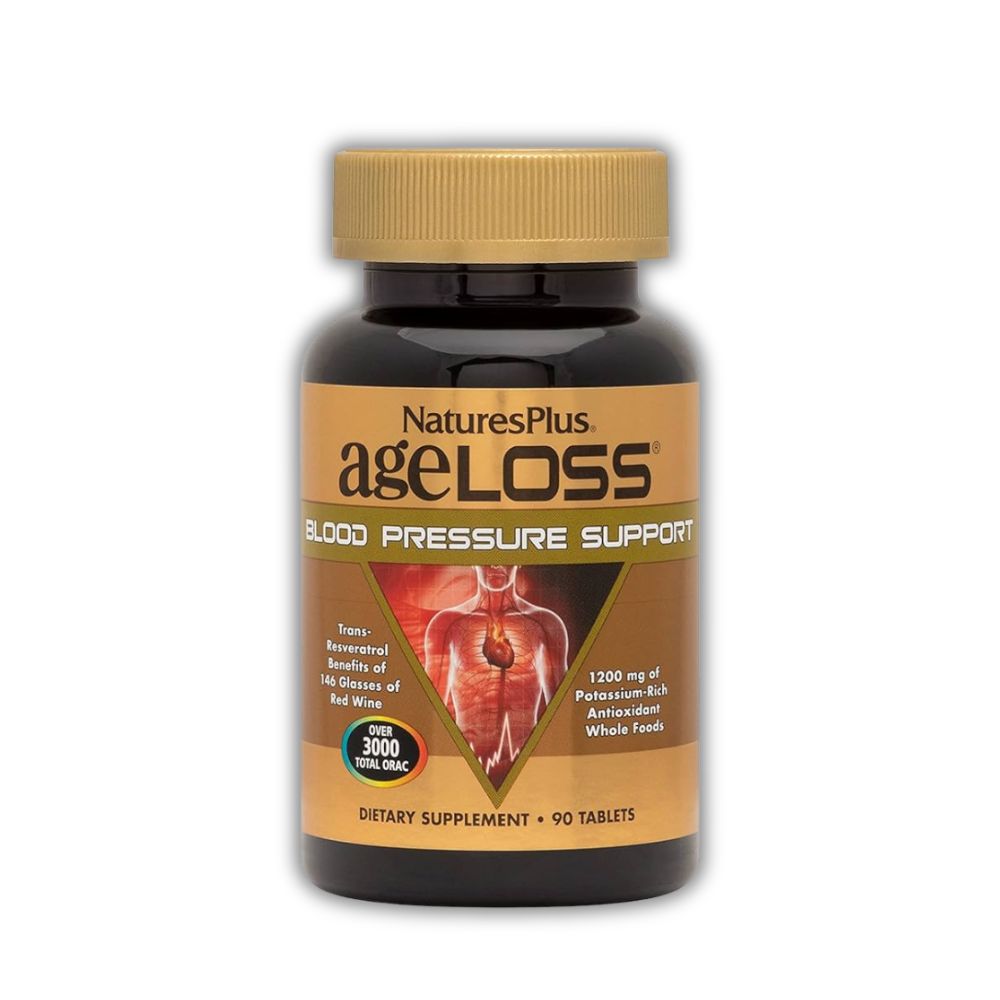 Viên Uống AgeLoss Blood Pressure Support Nature’s Plus Hỗ Trợ Ổn Định Huyết Áp (Hộp 90 viên)