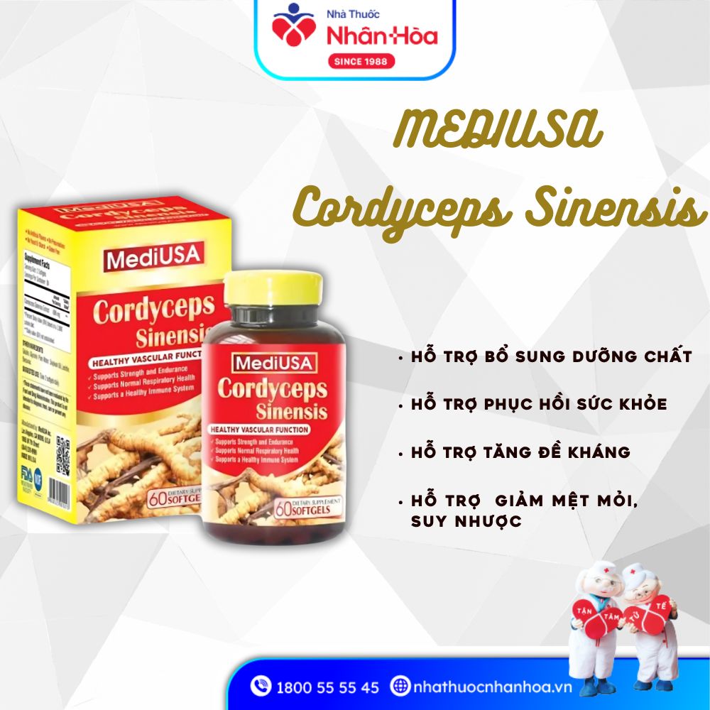 Viên uống Cordyceps Sinensis MediUSA có tốt không?