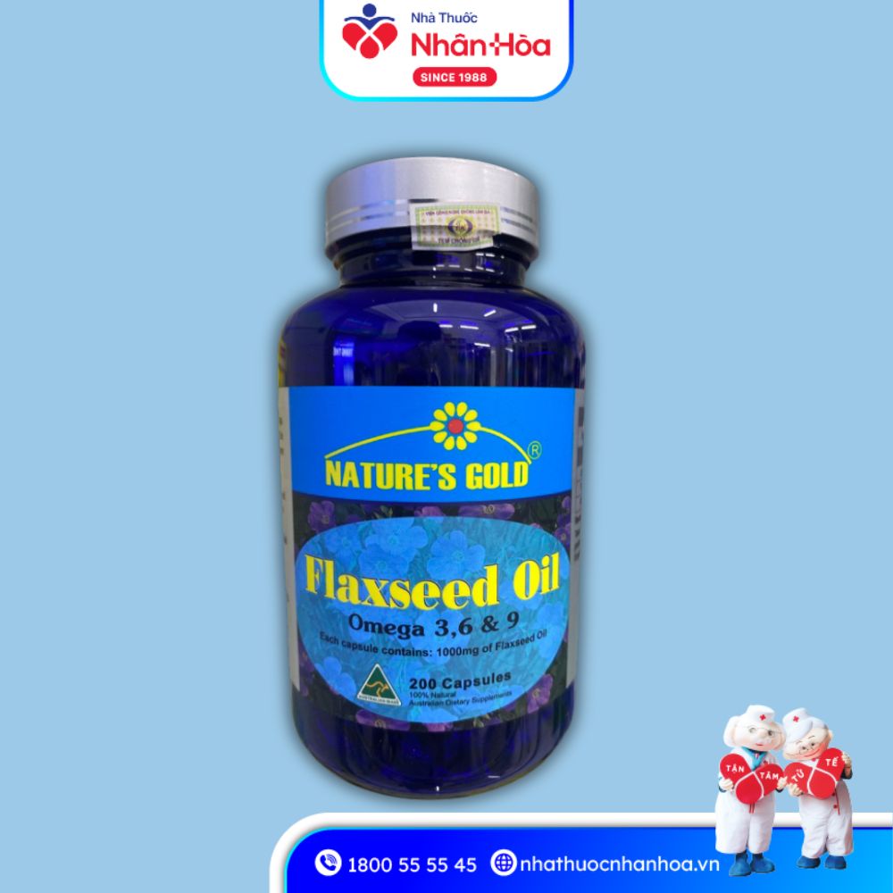Viên Uống Flaxseed Oil Omega 369 Nature's Gold 