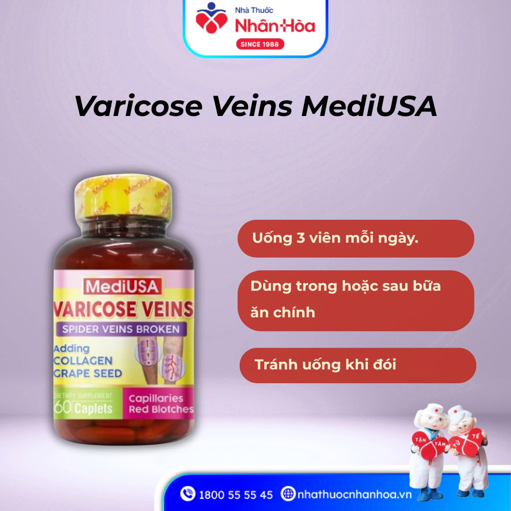 Cách dùng Varicose Veins MediUSA