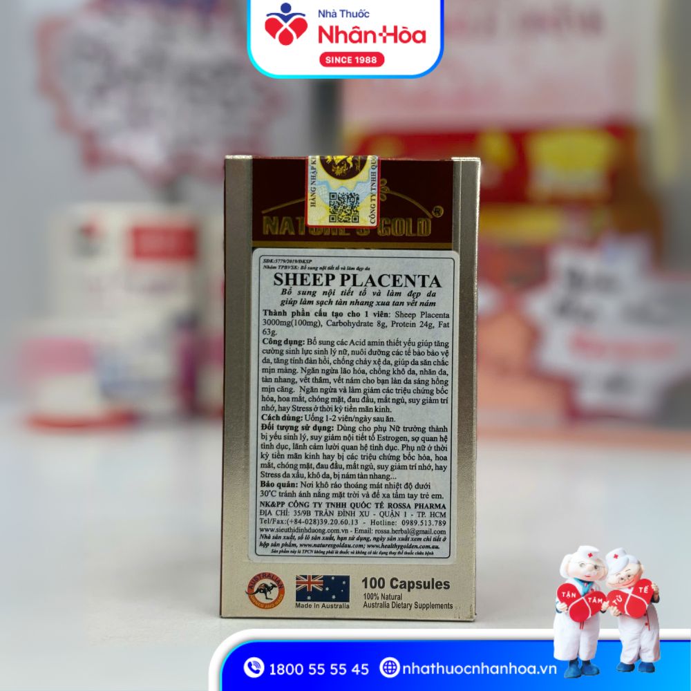 Công Dụng của Viên Uống Ros Sheep Placenta Nature’s Gold
