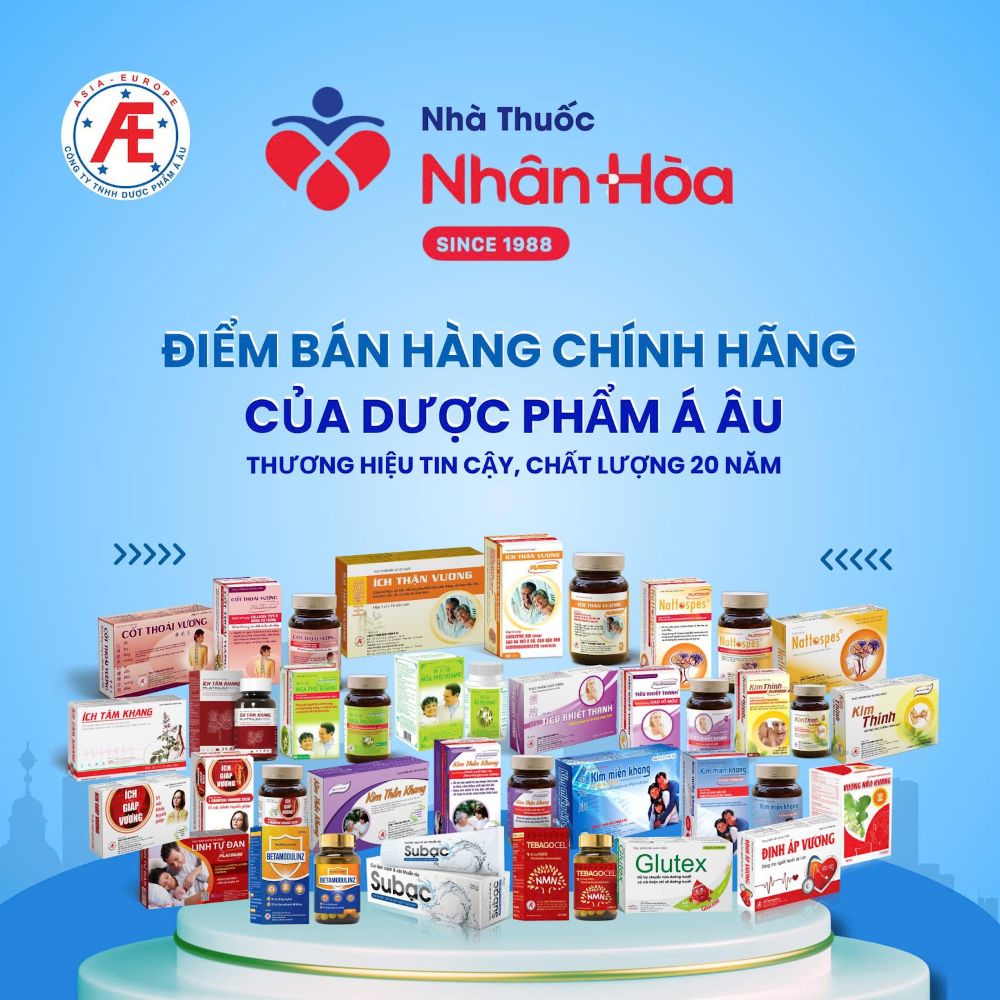 Điểm bán hàng chính hãng của dược phẩm á âu